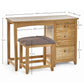 Mallory Single Dressing Table and Stool