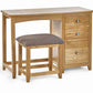 Mallory Single Dressing Table and Stool