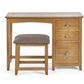Mallory Single Dressing Table and Stool