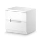 Manhattan 2 Drawer Bedside - White