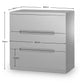 Manhattan 3 Drawer Chest - Grey