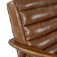 Marshall Accent Chair - Brown Faux Leather