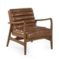 Marshall Accent Chair - Brown Faux Leather