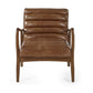 Marshall Accent Chair - Brown Faux Leather