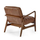 Marshall Accent Chair - Brown Faux Leather
