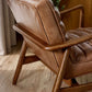 Marshall Accent Chair - Brown Faux Leather