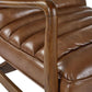 Marshall Accent Chair - Brown Faux Leather