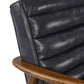 Marshall Accent Chair - Black Faux Leather