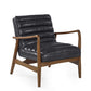 Marshall Accent Chair - Black Faux Leather