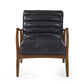 Marshall Accent Chair - Black Faux Leather
