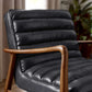 Marshall Accent Chair - Black Faux Leather
