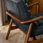 Marshall Accent Chair - Black Faux Leather