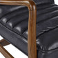 Marshall Accent Chair - Black Faux Leather