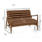 Marshall 2 Seater Sofa - Brown Faux Leather
