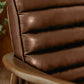 Marshall 2 Seater Sofa - Brown Faux Leather