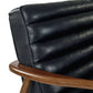 Marshall 2 Seater Sofa - Black Faux Leather