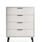 Alba 4 Drawer Wide Chest - Silk Grey