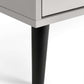 Alba 4 Drawer Wide Chest - Silk Grey