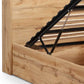 Bali Ottoman Storage 135cm Double Bed - Light Oak