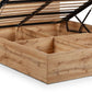Bali Ottoman Storage 135cm Double Bed - Light Oak