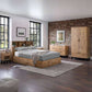 Bali Ottoman Storage 135cm Double Bed - Light Oak