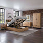 Bali Ottoman Storage 135cm Double Bed - Light Oak