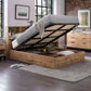 Bali Ottoman Storage 135cm Double Bed - Light Oak