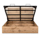 Bali Ottoman Storage 135cm Double Bed - Light Oak