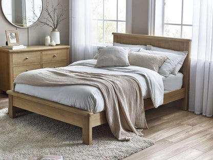 Memphis Limed Oak 135cm Double Bed