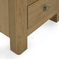 Memphis Limed Oak 3 Drawer Bedside