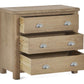 Memphis Limed Oak 3 Drawer Chest