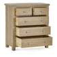 Memphis Limed Oak 3 + 2 Drawer Chest