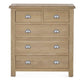 Memphis Limed Oak 3 + 2 Drawer Chest