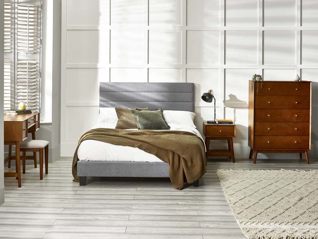 Merida 90cm Single Bed - Grey