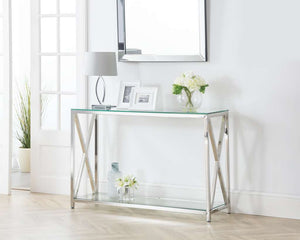 Miami Console Table - Silver