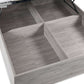 Bali Ottoman Storage 150cm King Bed -Grey Oak