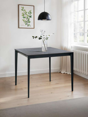 Miami Square Stone Top Dining Table - Slate Grey