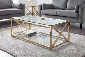 Miami Coffee Table - Gold