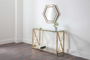 Miami Console Table - Gold