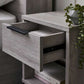 Bali 1 Drawer Bedside - Grey Oak