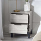 Bali 2 Drawer Bedside - Grey Oak