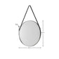 Opera Round Pewter Mirror