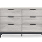 Bali 6 Drawer Wide Chest - Grey Oak