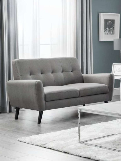 Monza 2 Seater Compact Retro Sofa - Grey