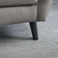 Monza 2 Seater Compact Retro Sofa - Grey