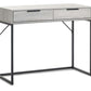 Bali 2 Drawer Dressing Table/Desk - Grey Oak