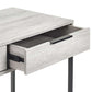 Bali 2 Drawer Dressing Table/Desk - Grey Oak