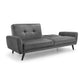 Monza Sofabed In Dark Grey Velvet