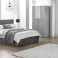 Monaco 2 Drw Bedside - Grey Gloss