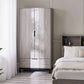 Bali 2 Door 1 Drawer Wardrobe - Grey Oak